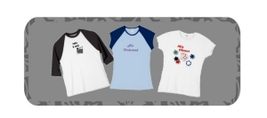Attitude, Special Interest – Funny and unique t shirts with colorful graphics. Subjects include feelings, hobbies, movies, and poker.