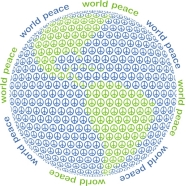 These shirts are a subltle way to show that we need to move toward a more peaceful world. Men's women's and childrens shirts available. Unique peace sign globe design.