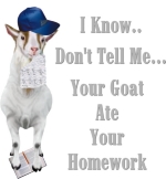 The teacher is already a step ahead of you with the Goat Ate my Homework excuse for not having homework in on time. I know, Don't tell me, Your goat ate your homework is a funny but spot on Teacher T-shirt.