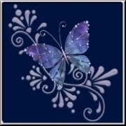 A very colorful, stylish butterfly sitting on an ornamental vine design. Unique animal art with style and urban chique!