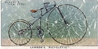 Lawson's Bicyclette is a vintage bicycle advertisement from 1879. This design has a lightly distressed look as though you've had it for years.