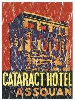 Cataract Hotel, Aswan, Egypt is a vintage travel poster from 1905. The design has a lightly distressed look for a more aged appearance and to look like you've had it for years.