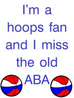 If you remember the original ABA then this t-shirt is just for you. What a great league it was.