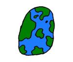 Evan is age 8 and drew a new alien world.