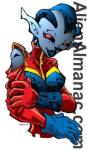 A good friend drew this alien girl for AlienAlmanac. Check out his artwork at www.mattsminestudio.com.