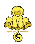 Manic Mongo is a rather cheeky chap, and one who takes great delight in staring gleefully at a hopeful playmate, well..... he's rather strange, but happy and strange. Witness Mongo as he gets ready to pounce on his new friend... You...! Ha-har, well maybe