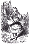 From Alice in Wonderland, written by Lewis Carroll and illustrated by Sir John Tenniel.