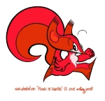 With Mind melting Psionic powers, the Psionic 'Psi' Squirrel uses his abilities to battle for survival. You cannot resist the awesome mental powers of this little critter as he wills you to buy these designs, the rotter....!