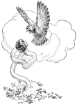 One of Harry Rountree's illustrations for Lewis Carroll's <i>Alice in Wonderland.</i>