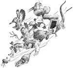 One of Harry Rountree's illustrations for Lewis Carroll's <i>Alice in Wonderland.</i>