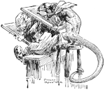 One of Harry Rountree's illustrations for Lewis Carroll's <i>Alice in Wonderland.</i>