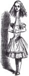 From Alice in Wonderland, written by Lewis Carroll and illustrated by Sir John Tenniel.