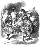 From Alice in Wonderland, written by Lewis Carroll and illustrated by Sir John Tenniel.