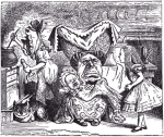 From Alice in Wonderland, written by Lewis Carroll and illustrated by Sir John Tenniel.
