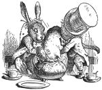 From Alice in Wonderland, written by Lewis Carroll and illustrated by Sir John Tenniel.