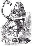 From Alice in Wonderland, written by Lewis Carroll and illustrated by Sir John Tenniel.