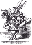 From Alice in Wonderland, written by Lewis Carroll and illustrated by Sir John Tenniel.