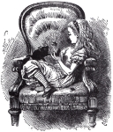 From Through the Looking Glass, written by Lewis Carroll and illustrated by Sir John Tenniel.