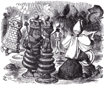 From Through the Looking Glass, written by Lewis Carroll and illustrated by Sir John Tenniel.