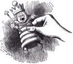 From Through the Looking Glass, written by Lewis Carroll and illustrated by Sir John Tenniel.