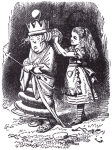 From Through the Looking Glass, written by Lewis Carroll and illustrated by Sir John Tenniel.