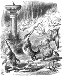 Image on front- Poem on back. From Through the Looking Glass, written by Lewis Carroll and illustrated by Sir John Tenniel.