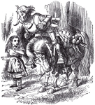 From Through the Looking Glass, written by Lewis Carroll and illustrated by Sir John Tenniel.
