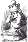 From Through the Looking Glass, written by Lewis Carroll and illustrated by Sir John Tenniel.