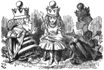 From Through the Looking Glass, written by Lewis Carroll and illustrated by Sir John Tenniel.