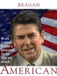 "Ronald Reagan, Citizen President" Full color portrait of our 40th president along with a quotation from his first inaugural: "We are a nation that has a government, not the other way around."