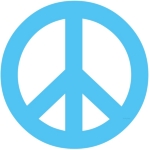 colored peace sign