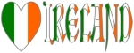 Wonderful design to give Irish-Americans and anyone of Irish ancestry with pride in their heritage and culture. Design shows heart-shaped Flag of Ireland with the word "Ireland" in colors of the Irish Flag. Fun for those who visited Ol' Sod, too.