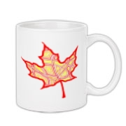 fire leaf mug