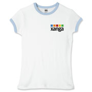 Xanga Logo Women's Fitted Ringer Tee