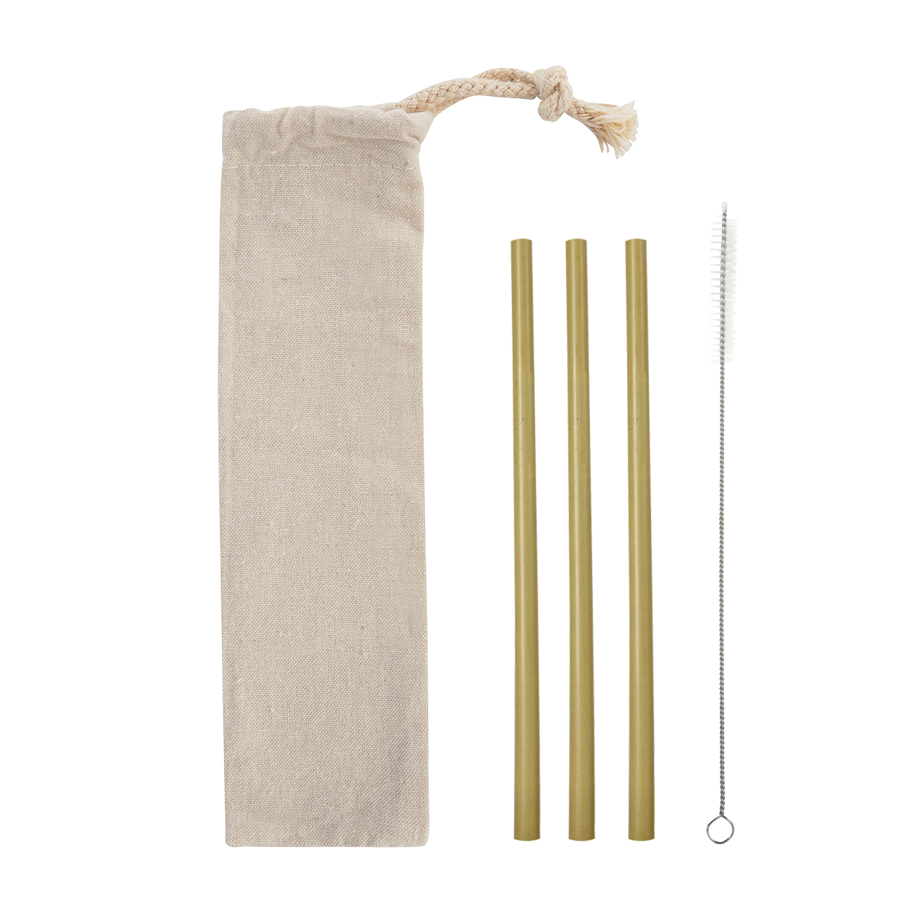 Customized Bamboo 3Pack Straw Set Printfection