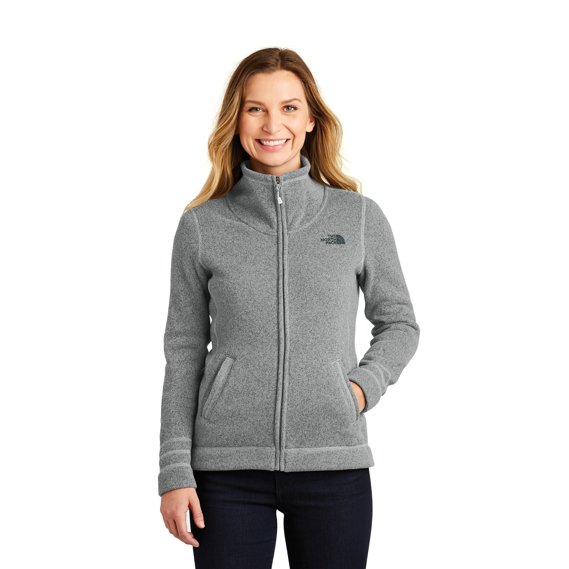 Customized The North Face Sweater Fleece Jacket (Women's