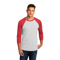Next Level Tri-Blend 3/4 Raglan Sleeve Baseball T-Shirt (Unisex)