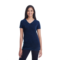 Threadfast Apparel Cross Dye Short-Sleeve V-Neck T-Shirt (Women’s)