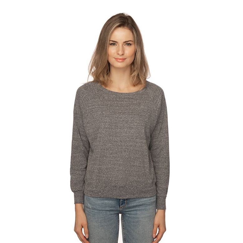 Customized Royal Apparel Tri-Blend Raglan Pullover Sweatshirt (Women's ...