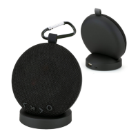 Wireless Fabric Speaker with Portable Charging Dock