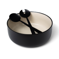 Solstice Porcelain Bowl and Serving Utensil Set